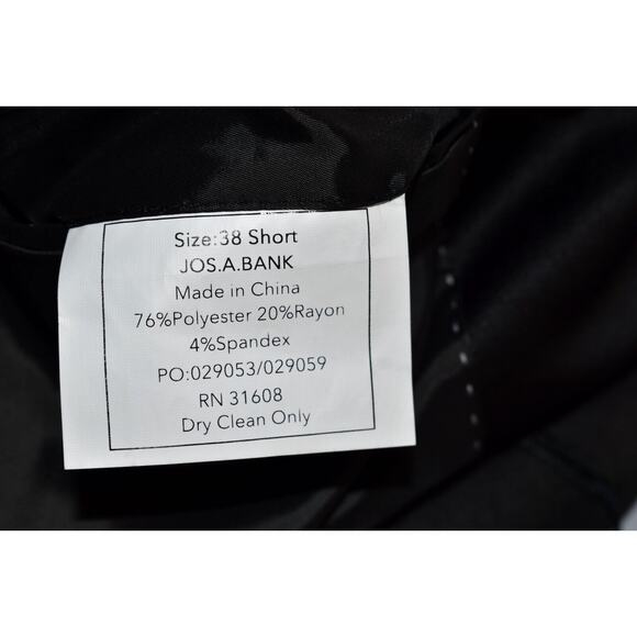 B5 NWT JOS A BANK Satin Shawl Lapel Single Button Skinny Fit Blazer Sz 38S $199 - Picture 7 of 7